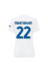 Inter Milan Henrikh Mkhitaryan #22 Fotballdrakt Borte Klær Dame 2023-24 Korte ermer